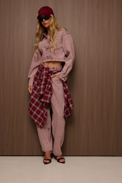 Spodnie JEANS Vintage Pink Sempre