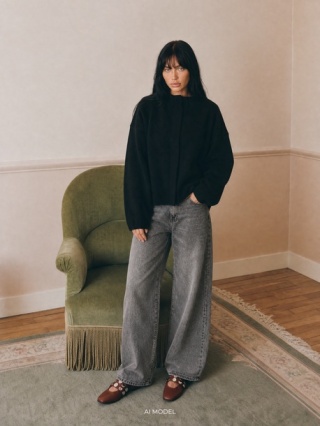 Sweter Orivelle czarny
