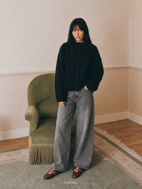 Sweter Orivelle czarny
