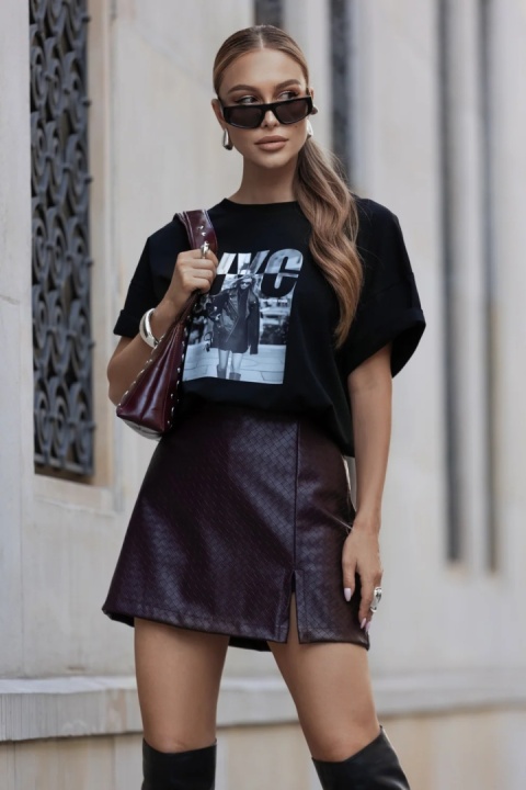 T-SHIRT NYC CZARNY BOPOCO