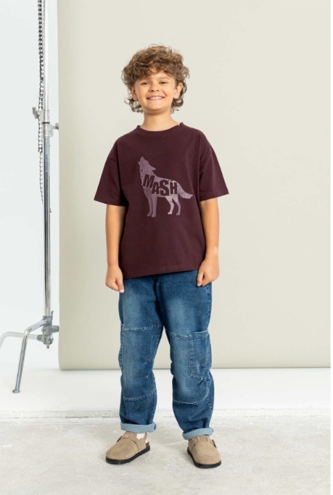 T-shirt MASH burgund