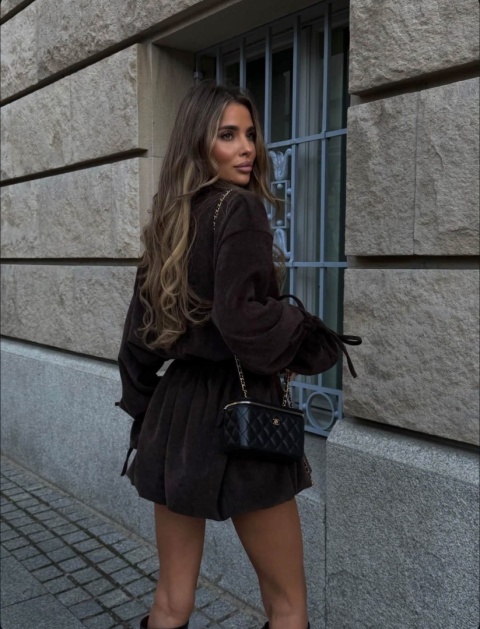TIE SHIRT DRESS lil glam – CZEKOLADA